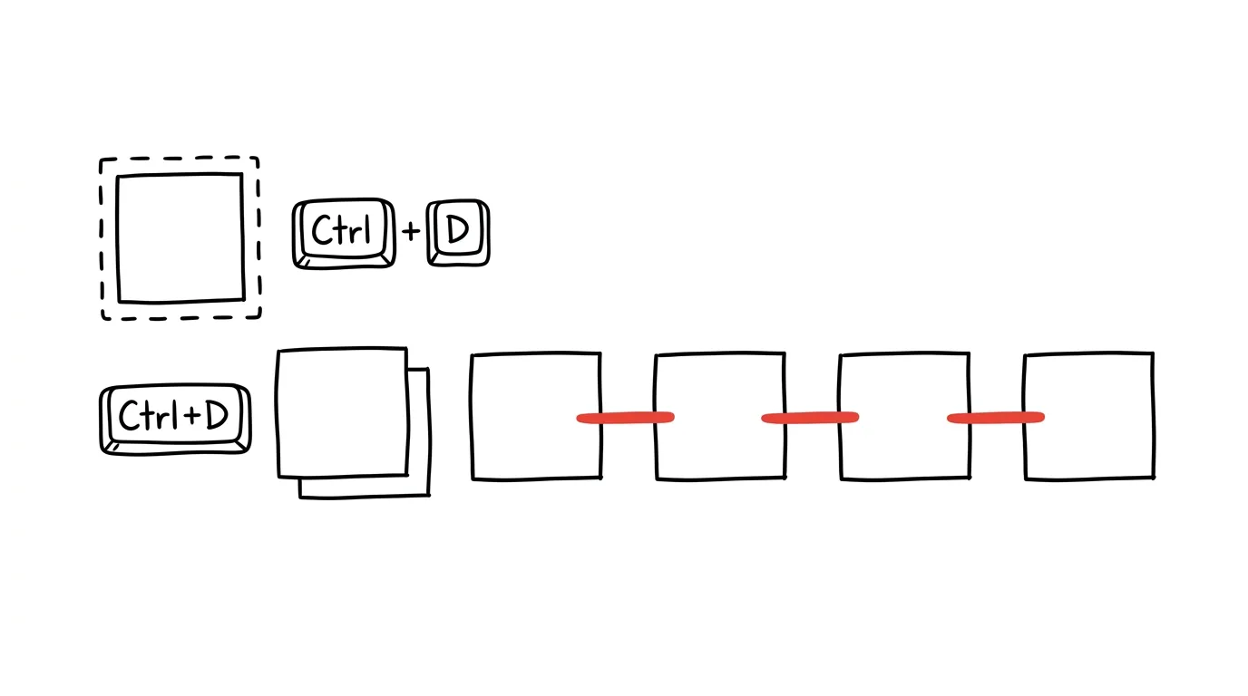 Ilustrace k článku: Ctrl+D v PowerPointu: duplikát, který si pamatuje rozestup