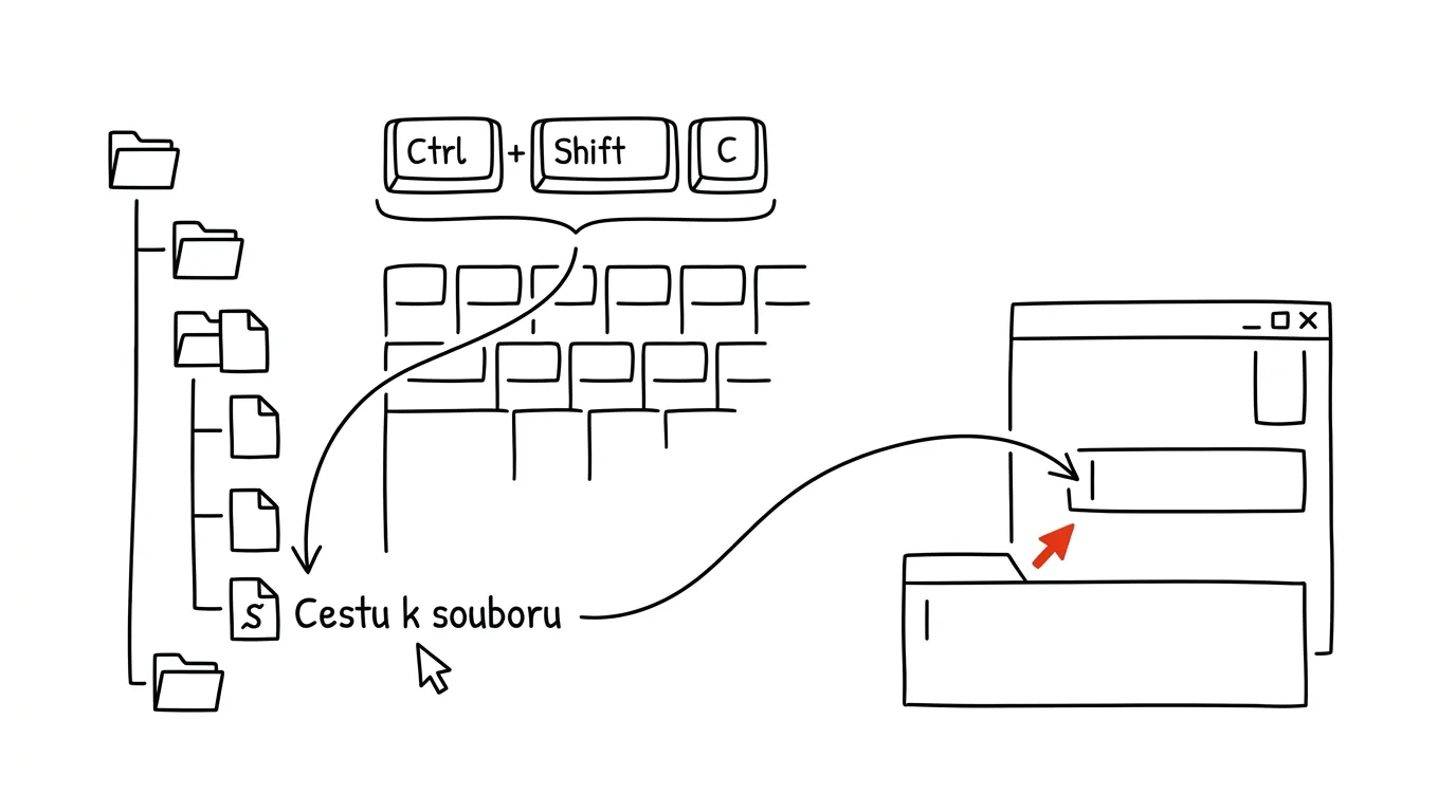 Ilustrace k článku: Ctrl+Shift+C zkopíruje celou cestu k souboru