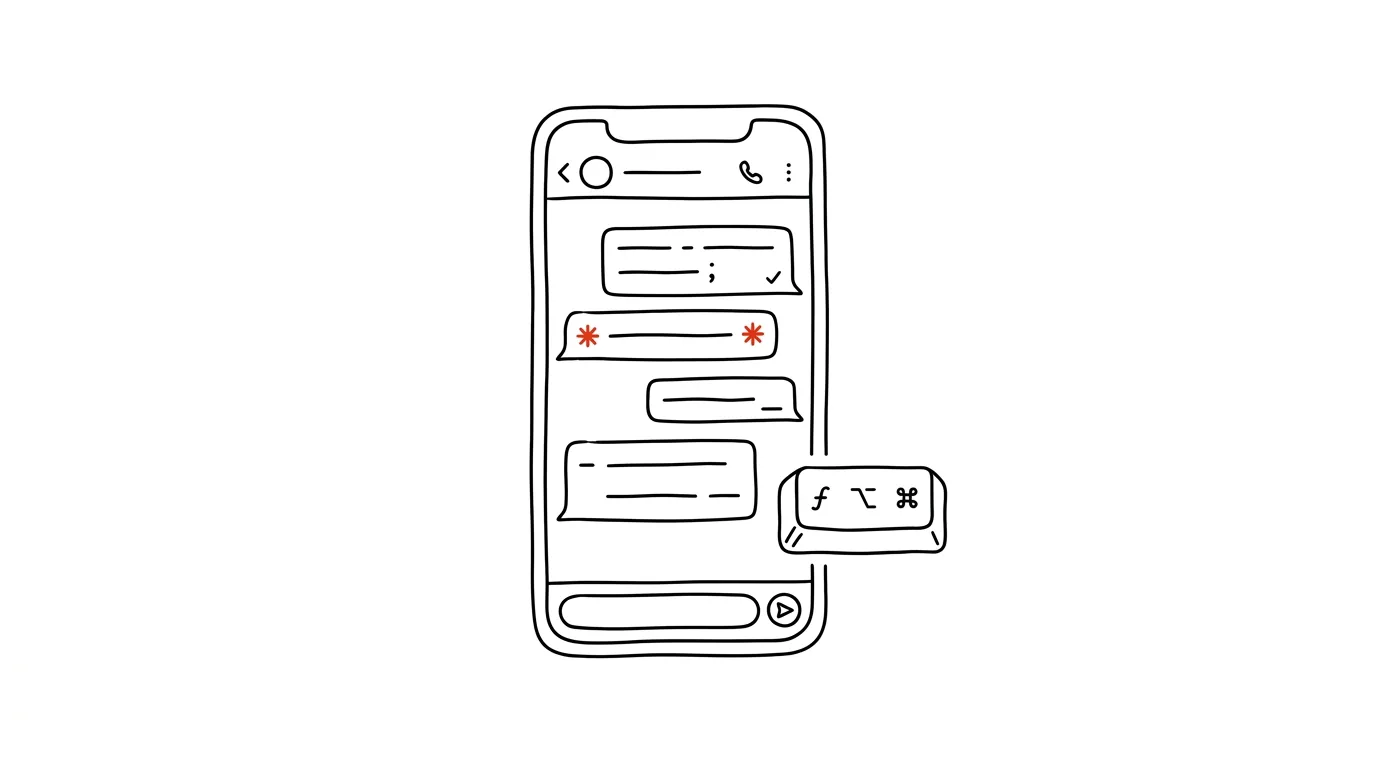 Ilustrace k článku: Tučně, kurzívou i seznamem: WhatsApp umí formátovat text