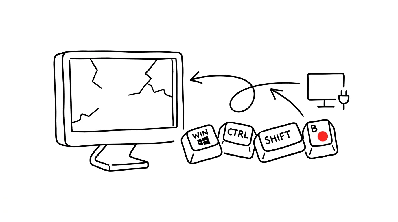 Ilustrace k článku: Černá obrazovka? Win+Ctrl+Shift+B restartuje grafiku bez restartu PC